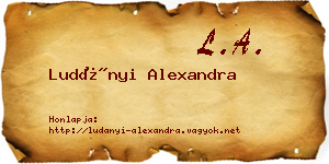 Ludányi Alexandra névjegykártya