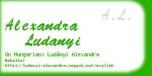 alexandra ludanyi business card
