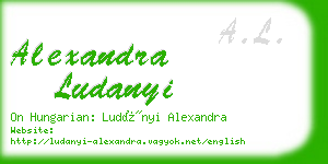 alexandra ludanyi business card